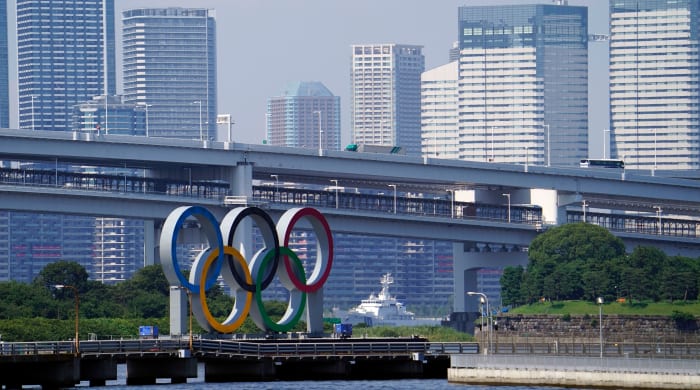 Olympic rings in Tokyo